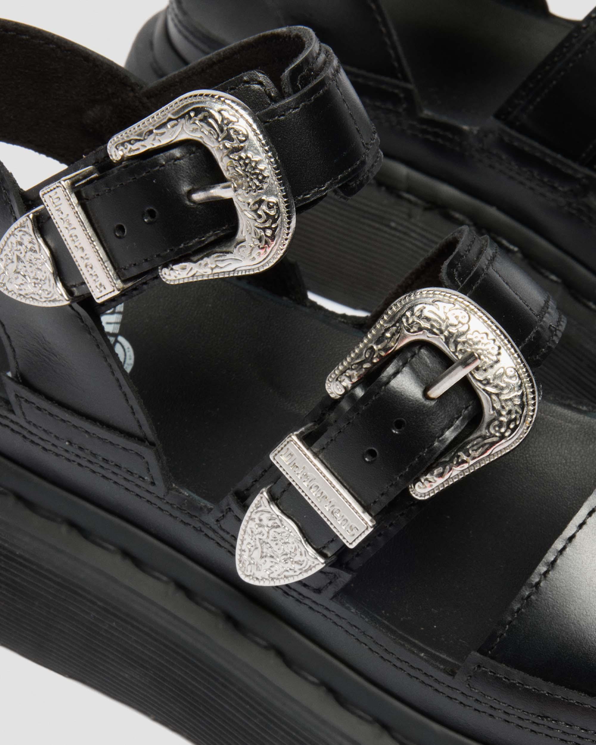 Gryphon Quad Leather Gladitor Platform Sandals
