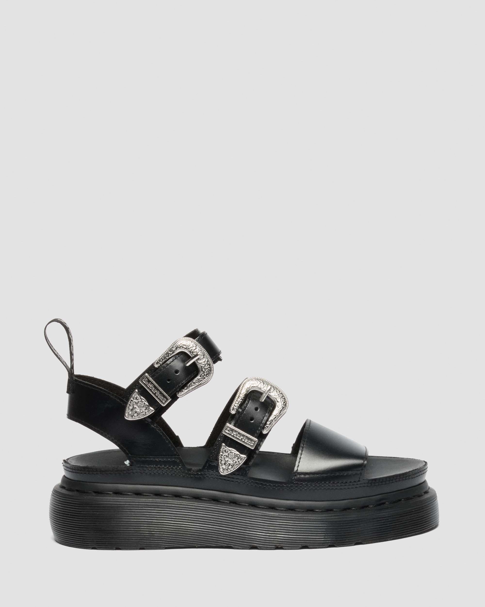 Gryphon Quad Leather Gladitor Platform Sandals