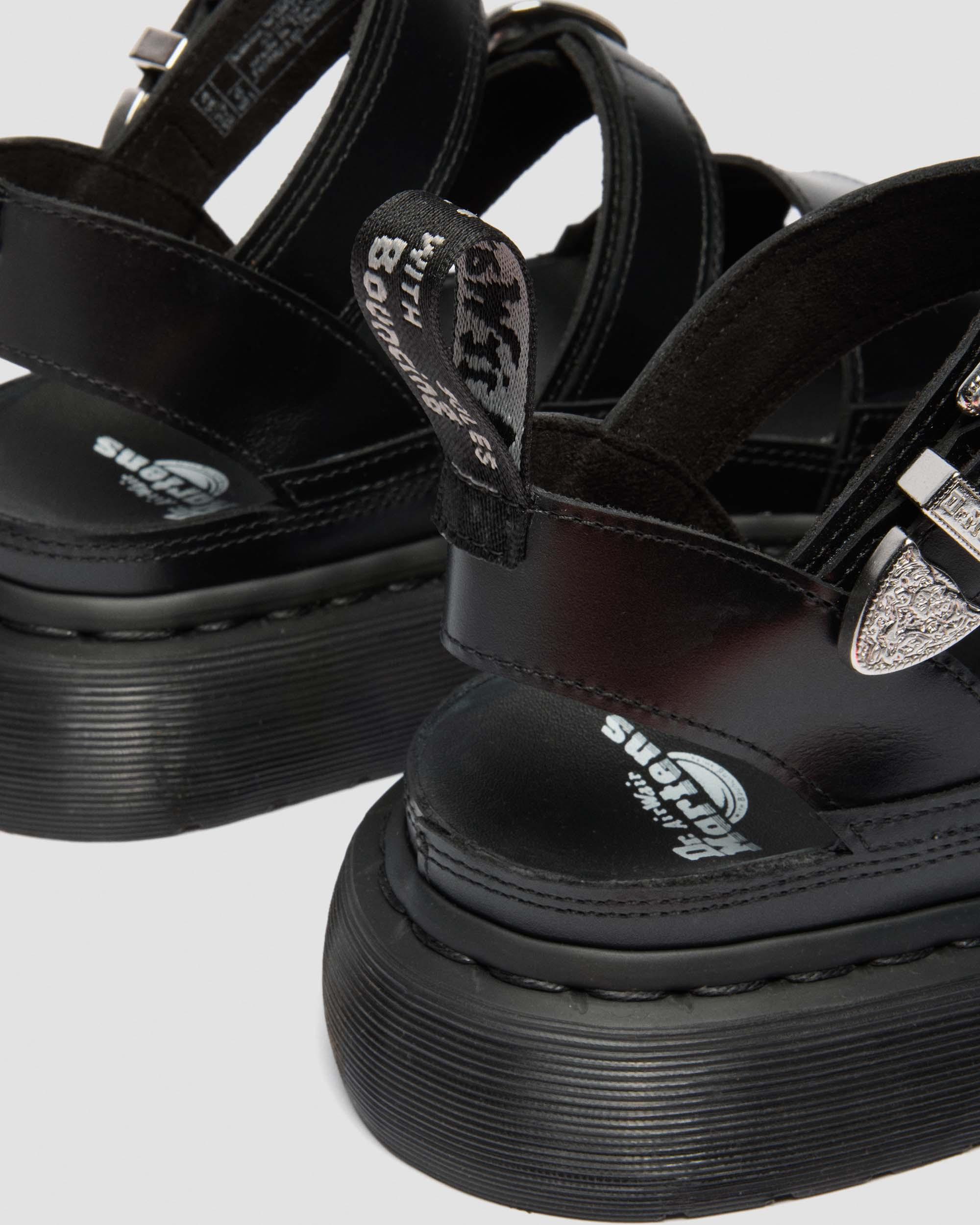 Gryphon Quad Leather Gladitor Platform Sandals
