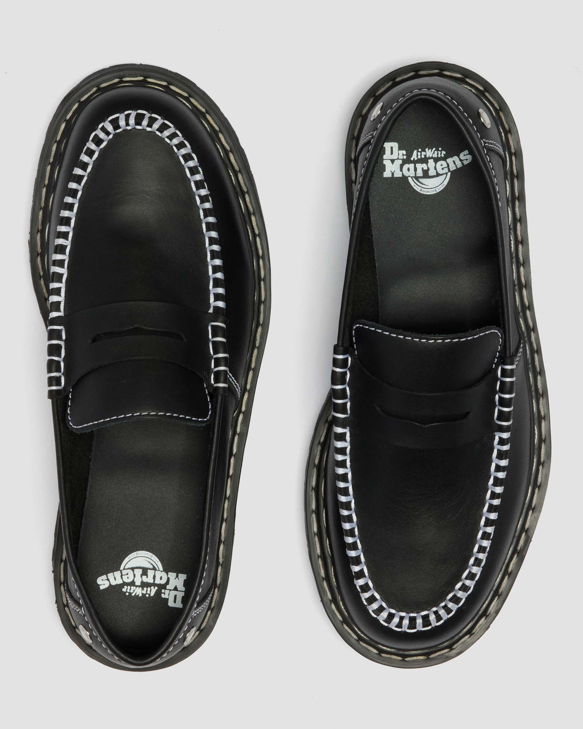 Penton Bex Double Stitch Smooth Leather Loafers