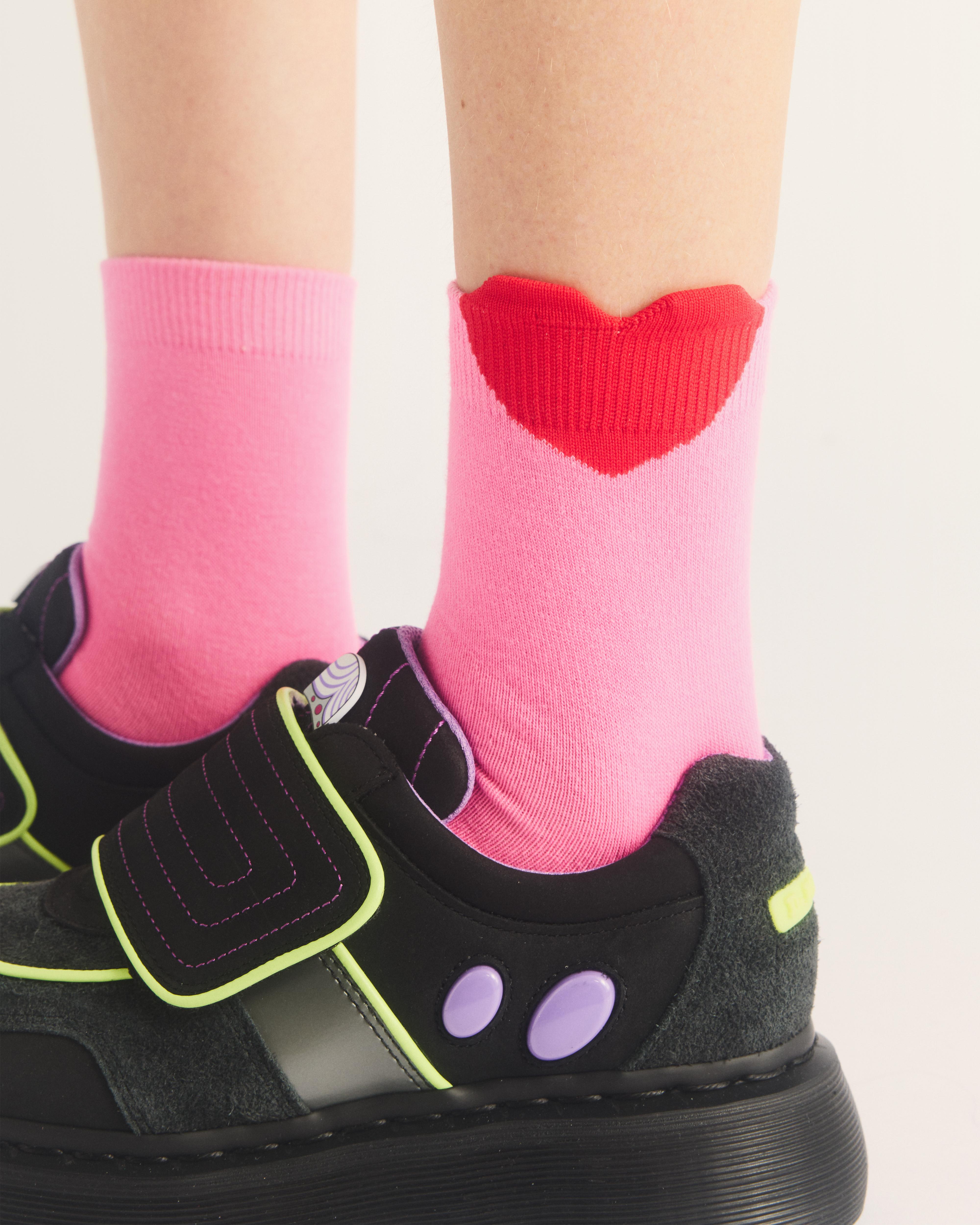 Powerpuff Girls Jacquard Heart Socks