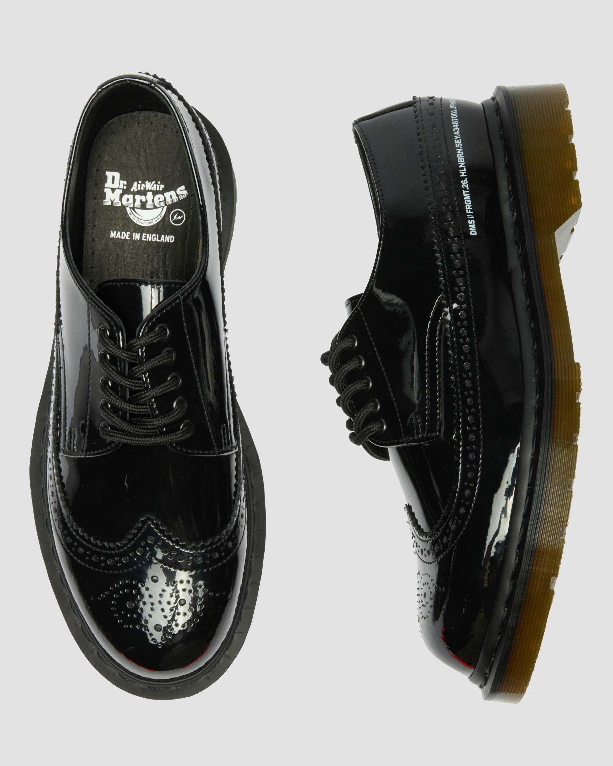 Dr. Martens X Fragment Hollingborn Brogue Patent Leather Oxford Shoes