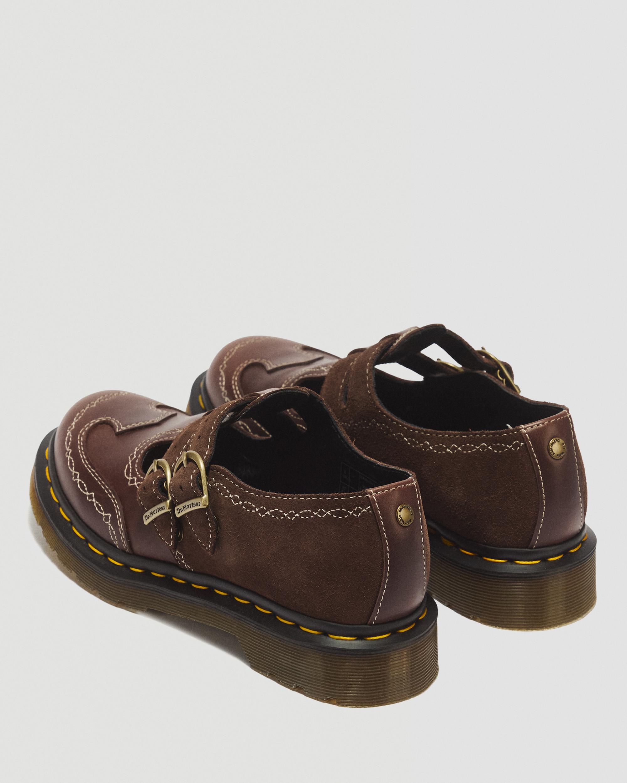 8065 Desert Rodeo Leather & Suede Mary Jane Shoes