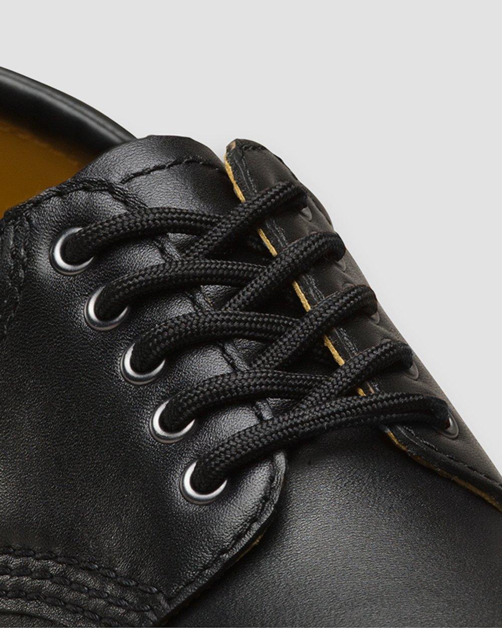 90cm 黑色圓形花邊鞋帶 (4-5孔鞋)