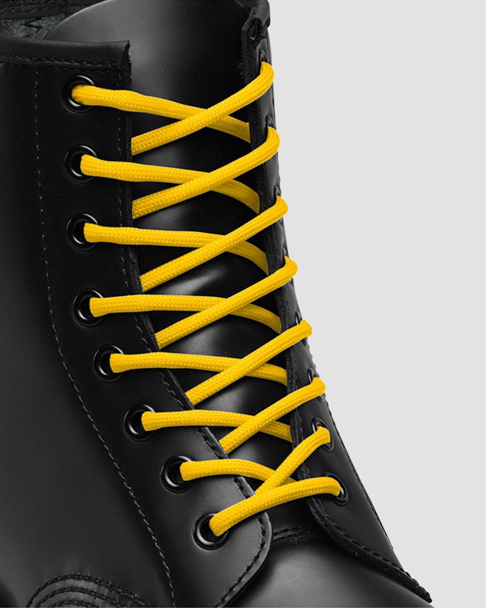 140cm 黃色圓形花邊鞋帶 (8-10孔鞋)