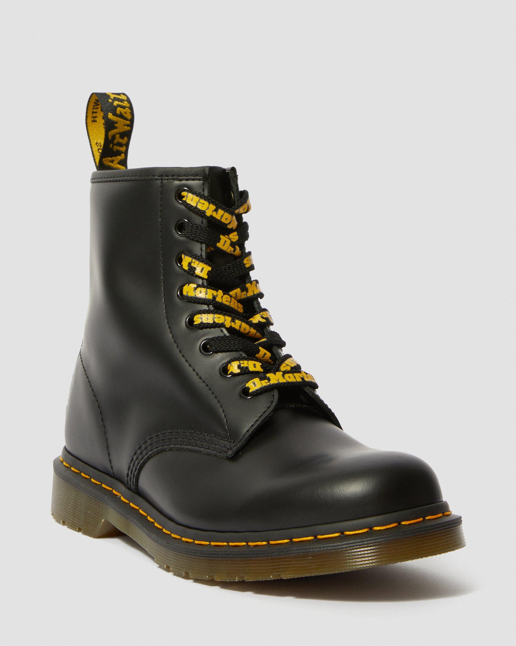 140cm Black/Yellow Logo Lace (8-10 eye shoe)