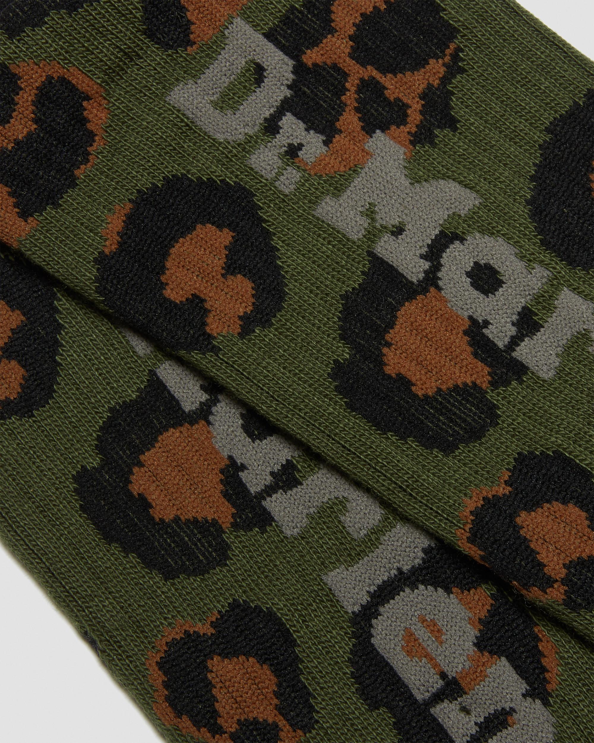 Vertical Logo Cotton Blend Socks