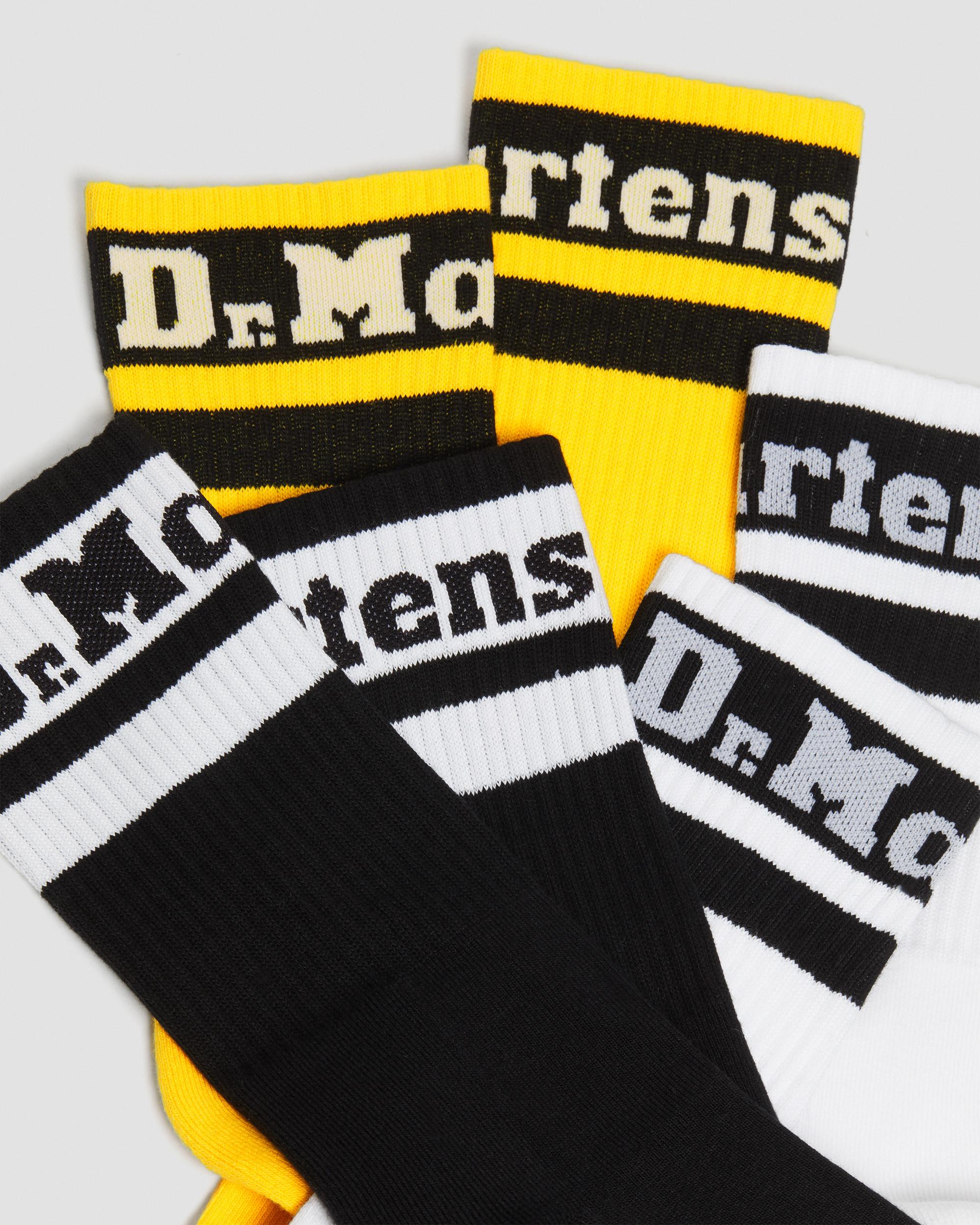 Dr. Martens Logo Cotton Blend Athletic 3-Pack Socks