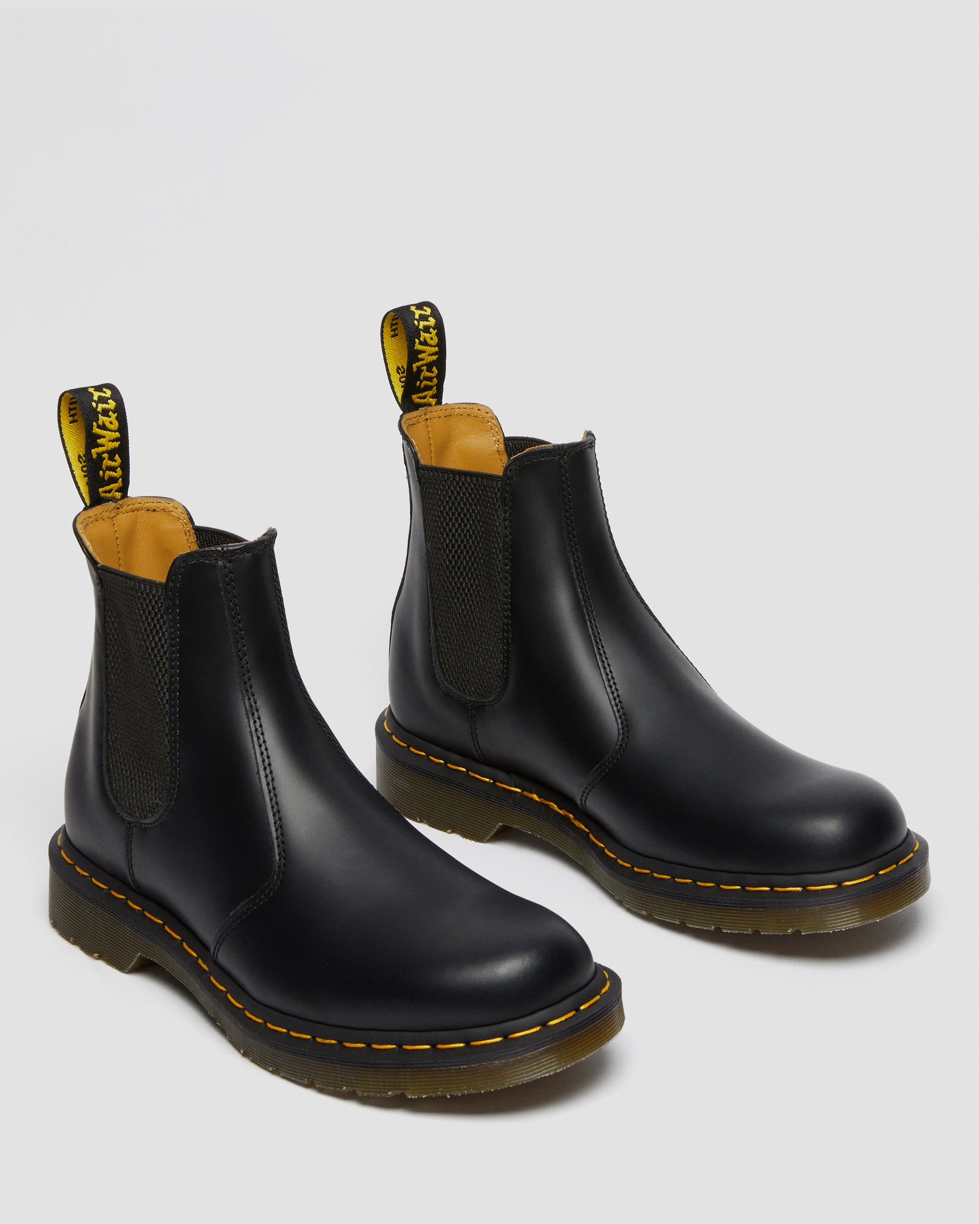 2976 Yellow Stitch Smooth Leather Boots